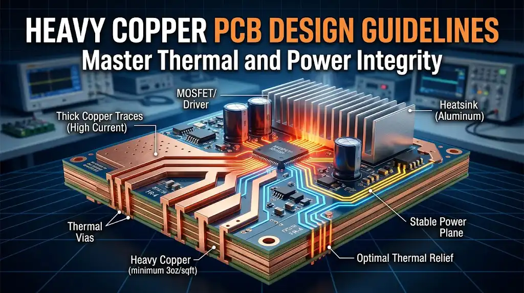 Heavy Copper PCB Design Guidelines: Master Thermal and Power Integrity